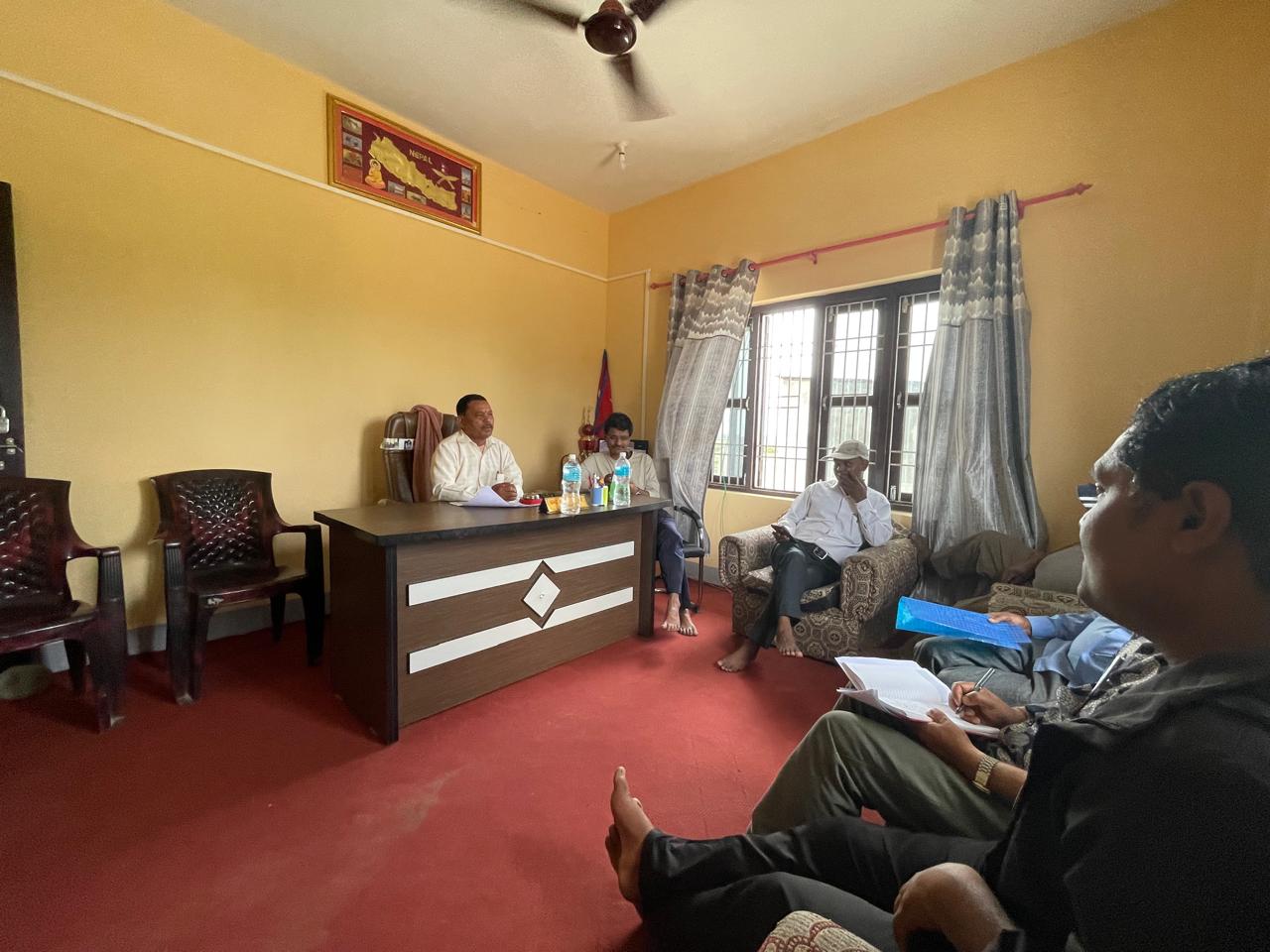 Samaj Kalyan Evaluation Team (Mulankan Toli) is visiting the project location