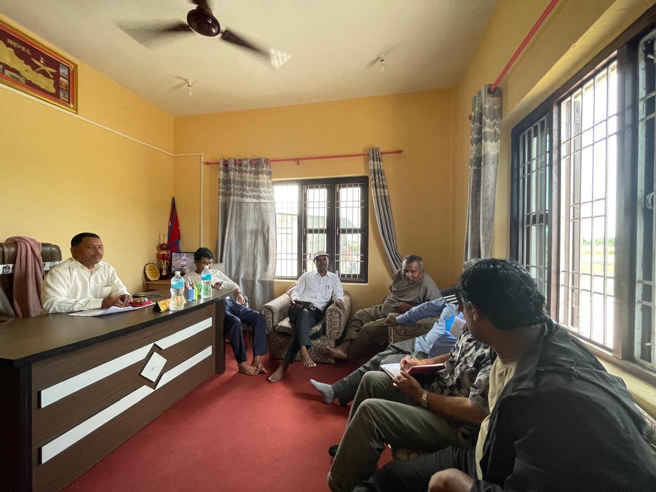 Samaj Kalyan Evaluation Team (Mulankan Toli) is visiting the project location