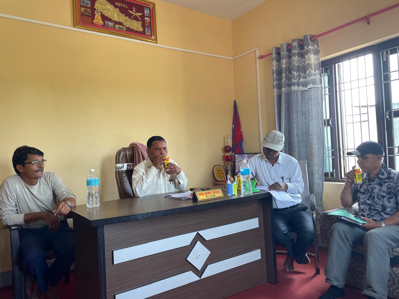 Samaj Kalyan Evaluation Team (Mulankan Toli) is visiting the project location